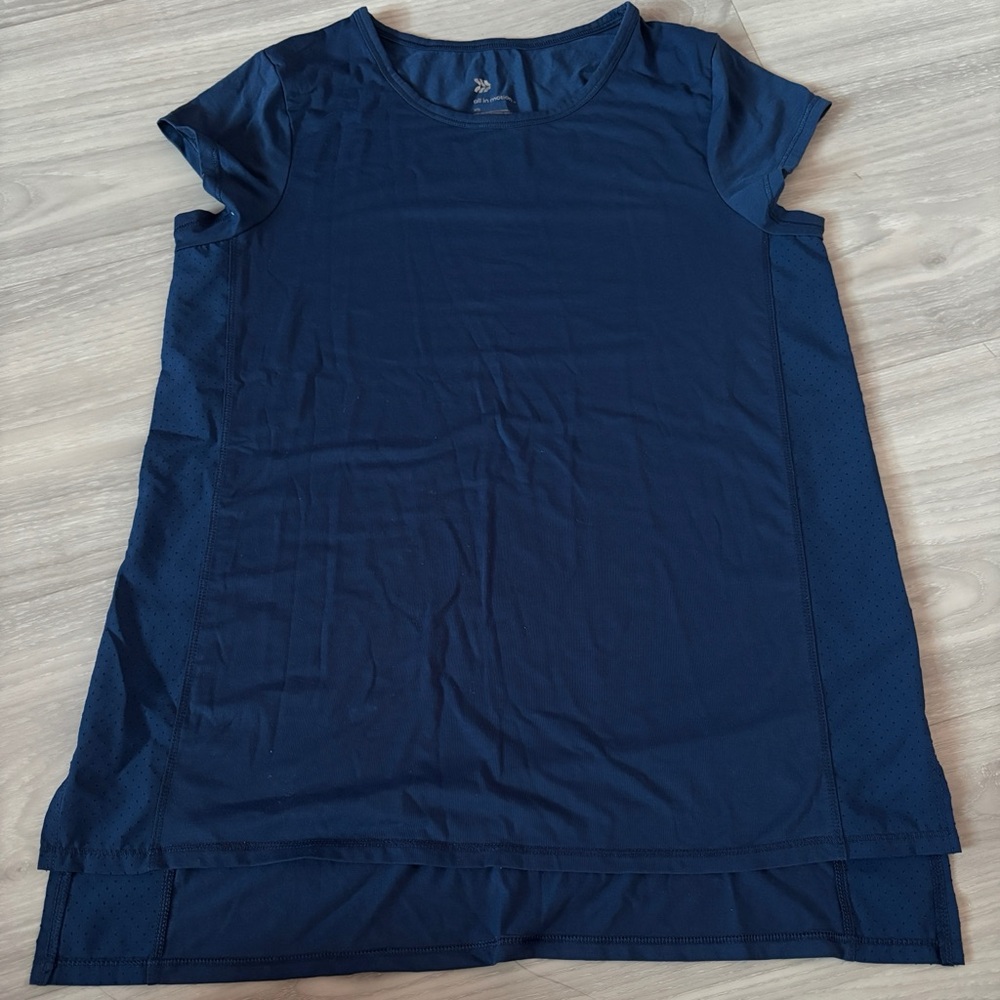 All In Motion Navy Athletic T-Shirt Dress XS Moisture Wicking Stretch